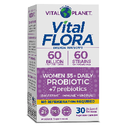 Vital Planet Vital Flora Women Daily 55+ Probiotic 30 Vegetable Capsules